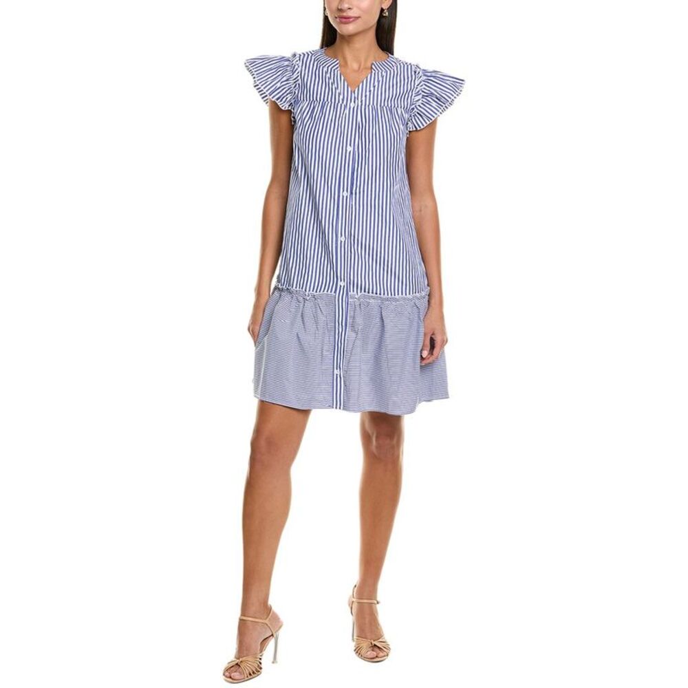 Maison Maar Womens  Mini Dress, Blue